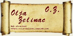 Olja Zelinac vizit kartica